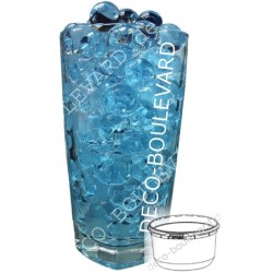 Aufgequollene ready Wasserperlen MINI Blau - 1x600ml Schale